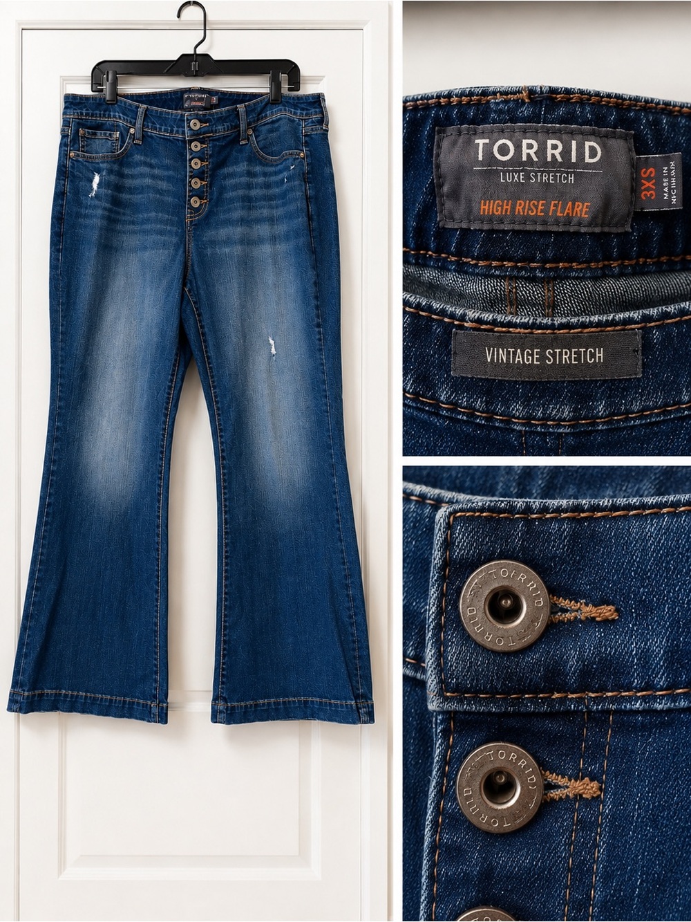 Torrid Luxe Stretch High Rise Flare Jeans Women’s Plus Size 3X (24/26)